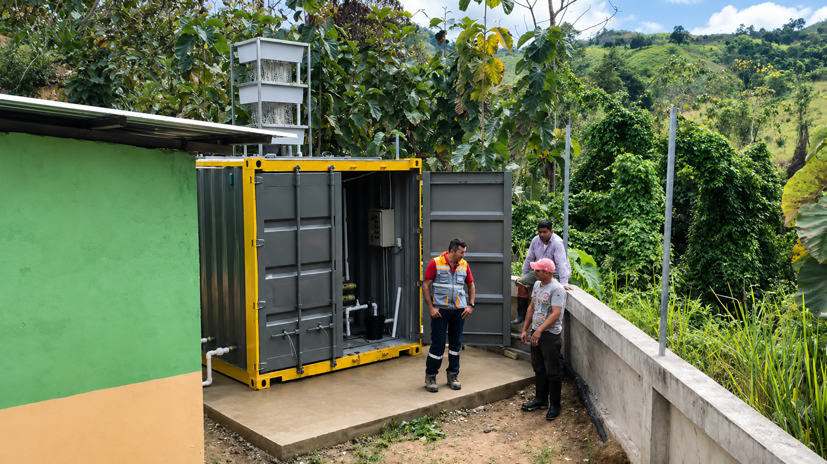 Planta contenedorizada para tratamiento de aguas residuales y agua potable COD 026: CONTAIMEN PURITEK