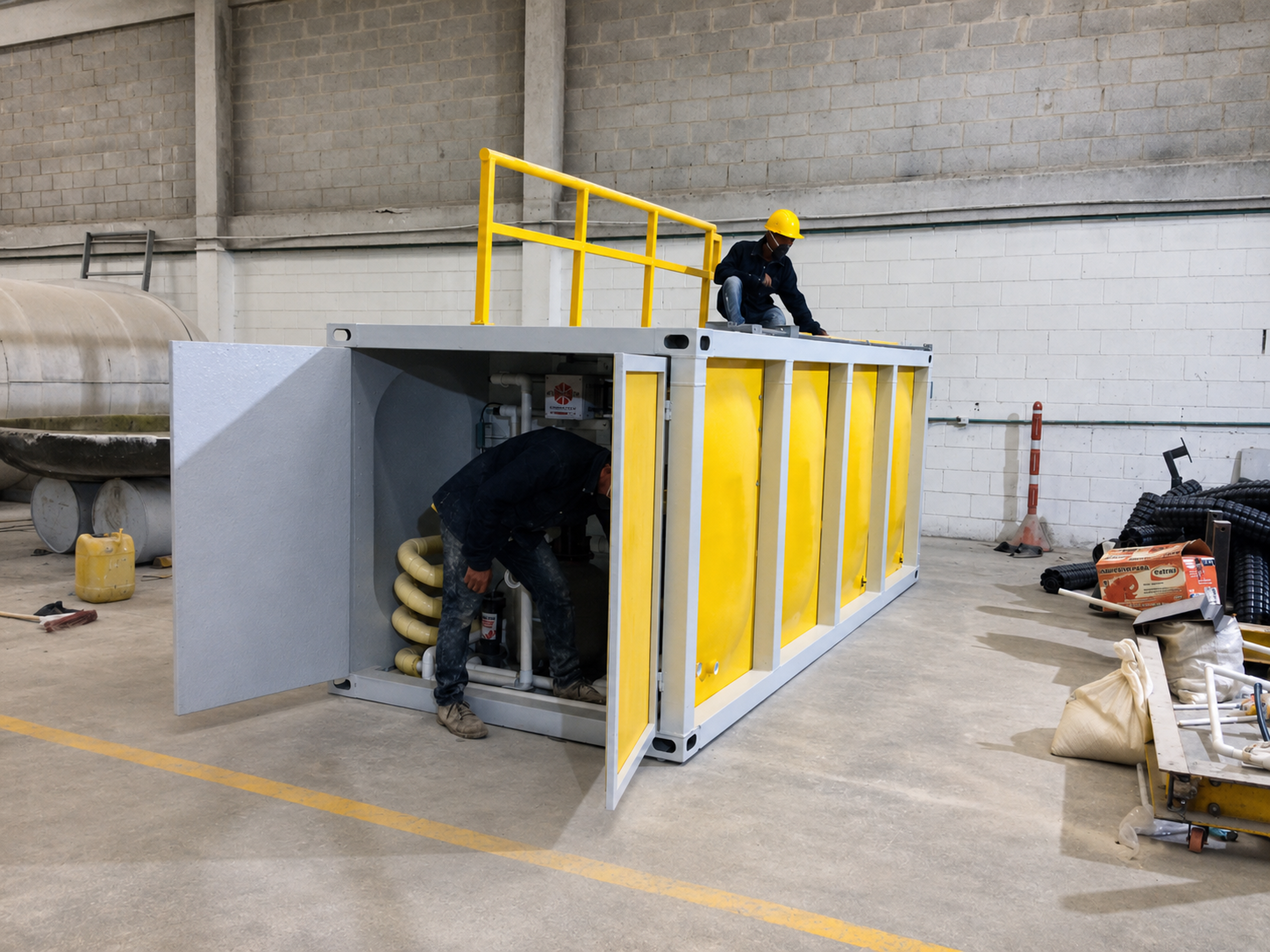 Planta contenedorizada para tratamiento de aguas residuales y agua potable COD 027: TERPEL