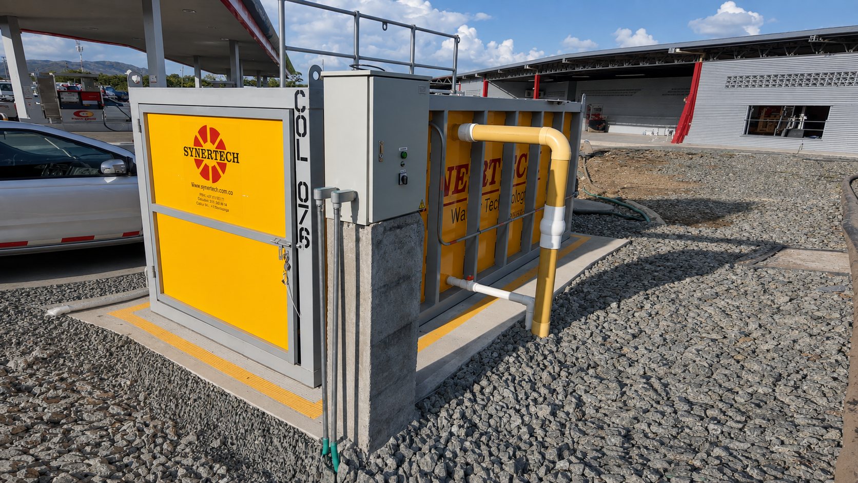 Planta contenedorizada para tratamiento de aguas residuales y agua potable COD 076: EDS TERPEL - SALENTO
