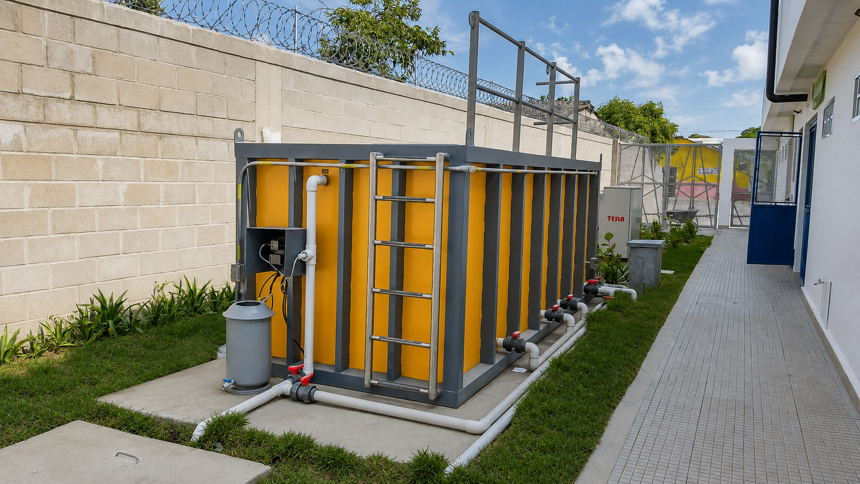 Planta contenedorizada para tratamiento de aguas residuales y agua potable COD 080: RED HOSPITALARIA PASO GALÁN
