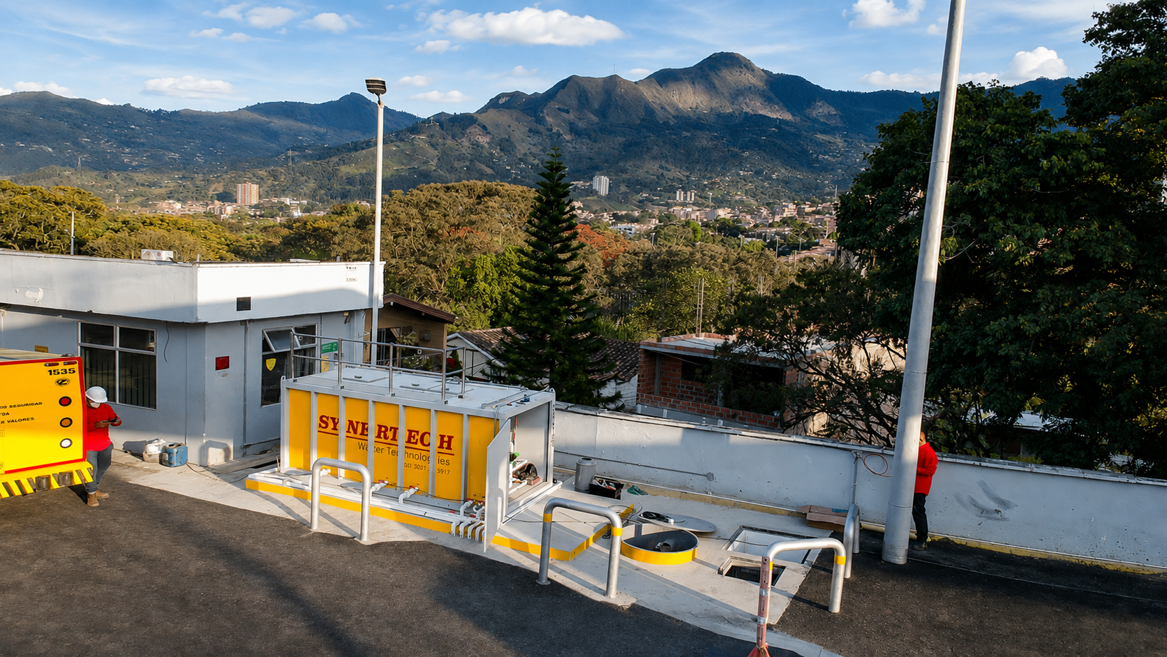 Planta contenedorizada para tratamiento de aguas residuales y agua potable COD 100: EDS TERPEL - LA PALOMA