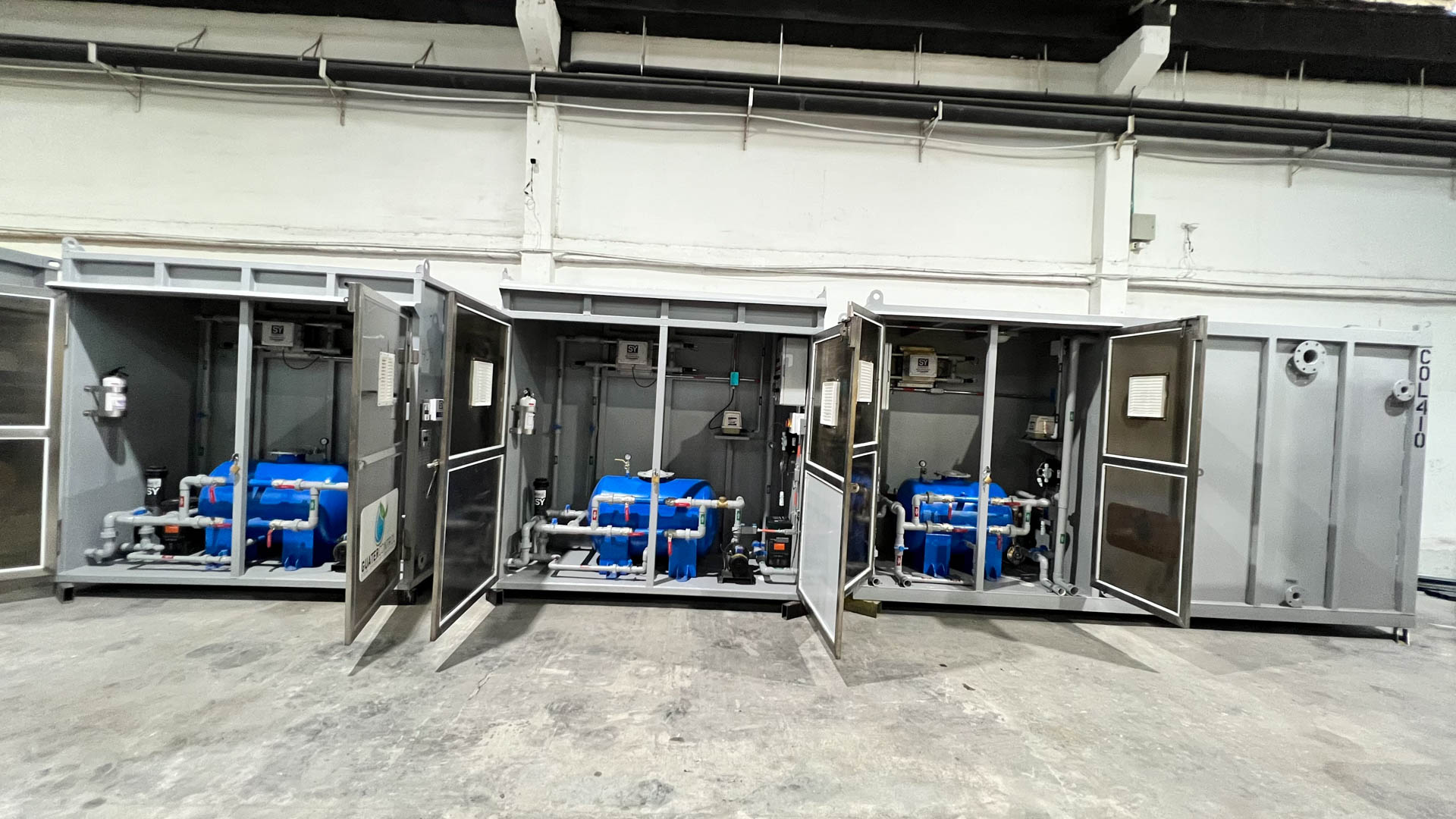 Planta contenedorizada para tratamiento de aguas residuales y agua potable COD 408: GUATERCONTROL