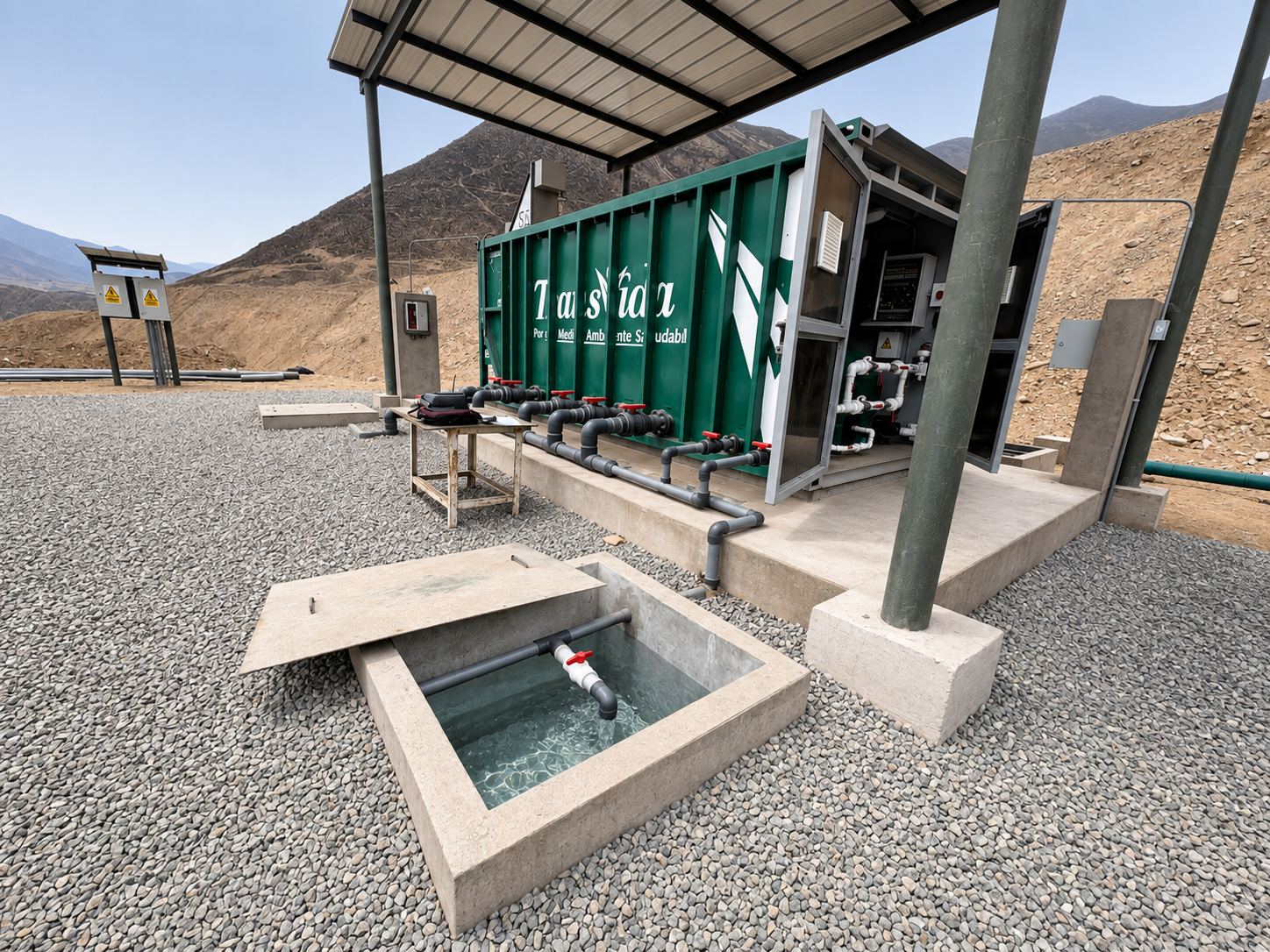 Planta contenedorizada para tratamiento de aguas residuales y agua potable COD 473: TRANSPORTES S&R SRL