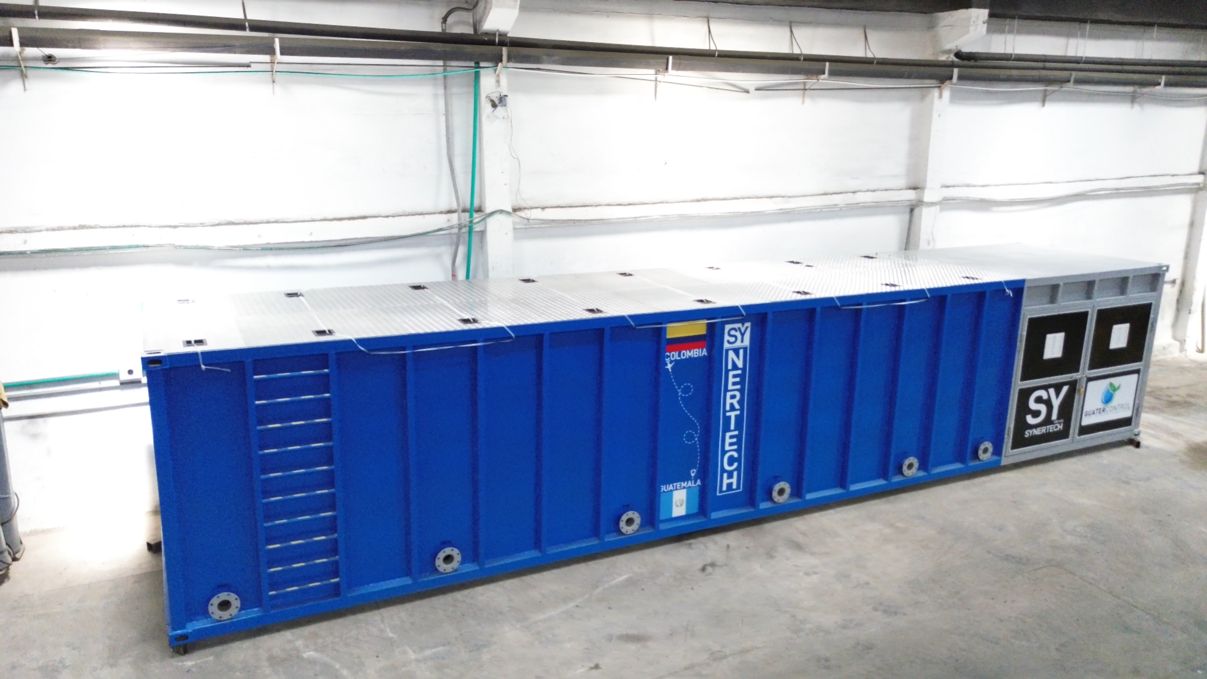Planta contenedorizada para tratamiento de aguas residuales y agua potable COD 483 - 484 - 485: GUATERCONTROL