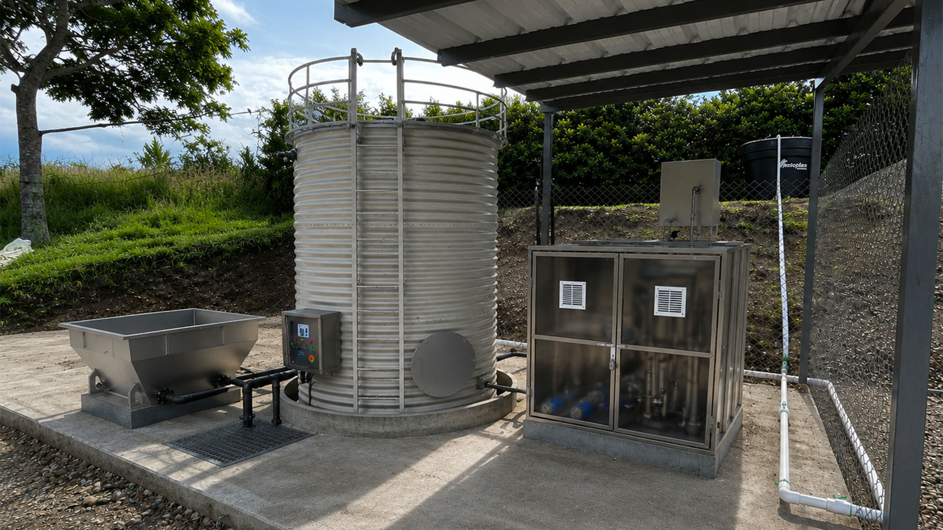Planta PTAR BIOPACK para tratamiento de aguas residuales