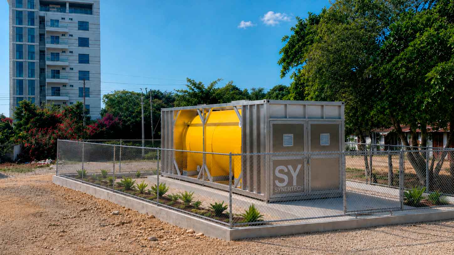 Planta de Tratamiento Multifamiliar en Fibra de Vidrio Ecoball SBR