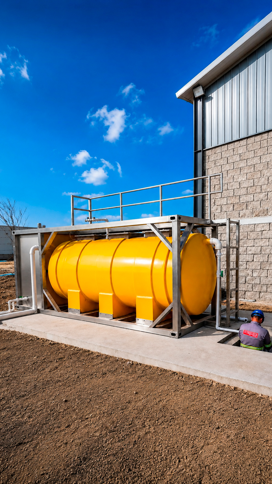 Planta Ecoball con estructura en acero inoxidable
