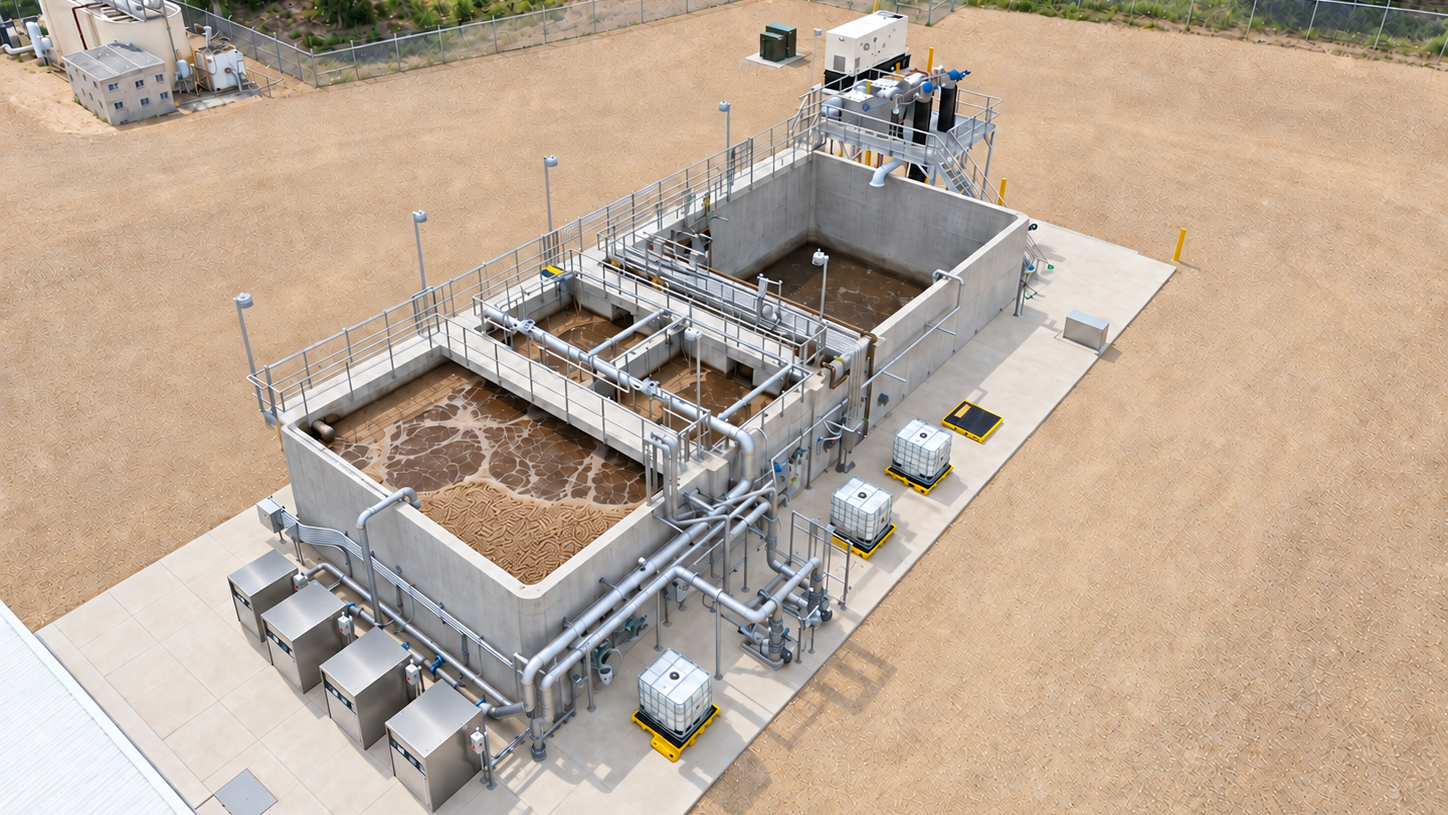 MBR MAX, biorreactor MBR industrial integrado en tanques de concreto