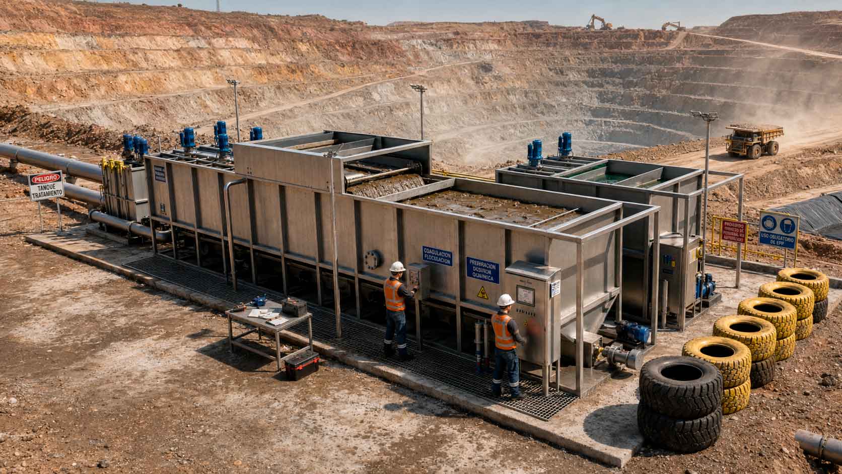 Planta de Flotación y Decantación Química para Sector Minero y Petrolero